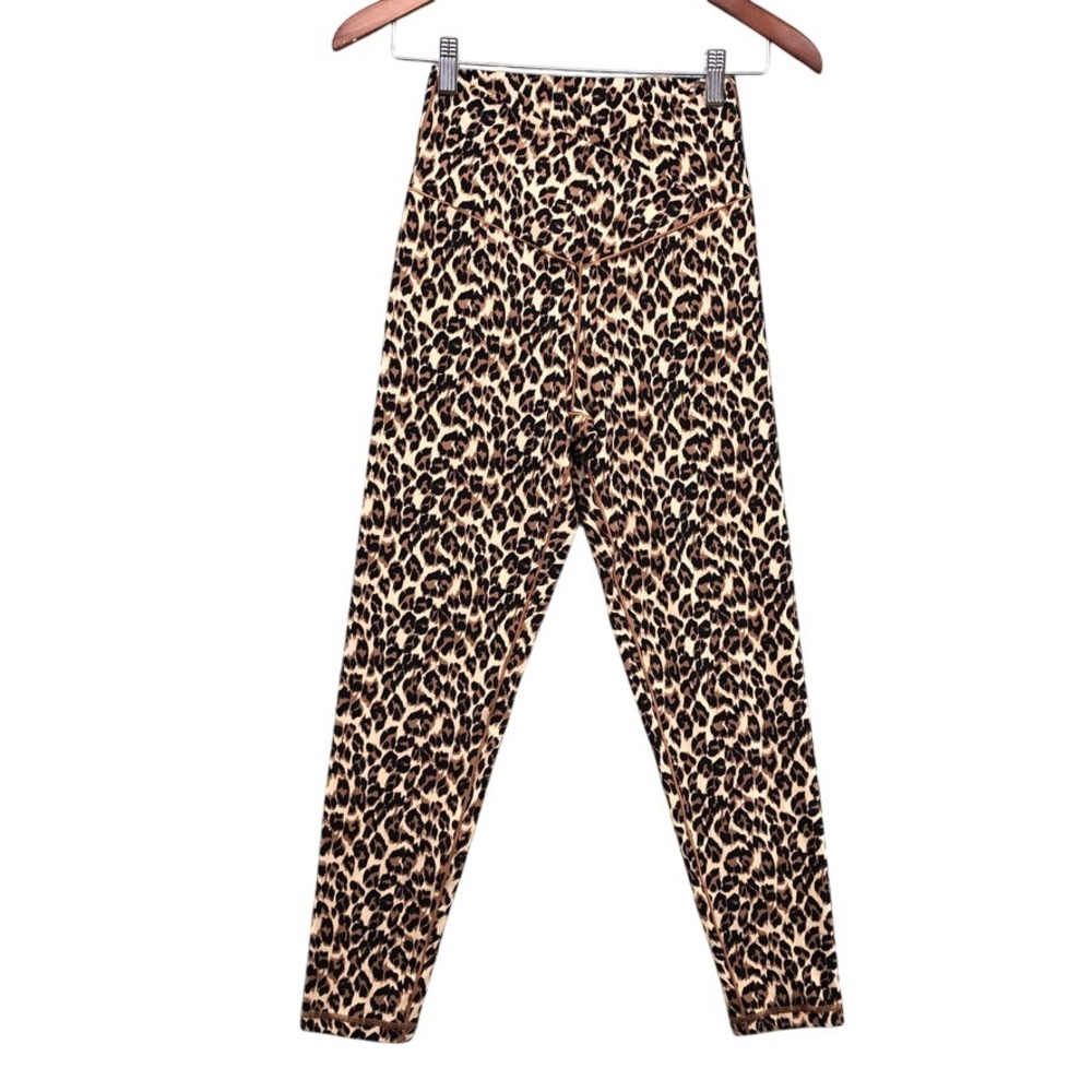OFFLINE by Aerie Leggings Womens Large Brown Leopard Real Me 7/8 High Waisted